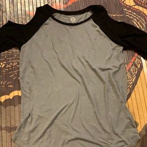 Grey and black shirt